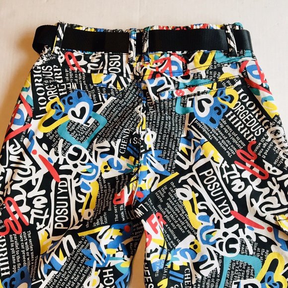 VIP‎ Jeans Urban Graffiti Jogger Style Ankle Faux Cargo Pants Size 7/8 Juniors - Picture 4 of 12